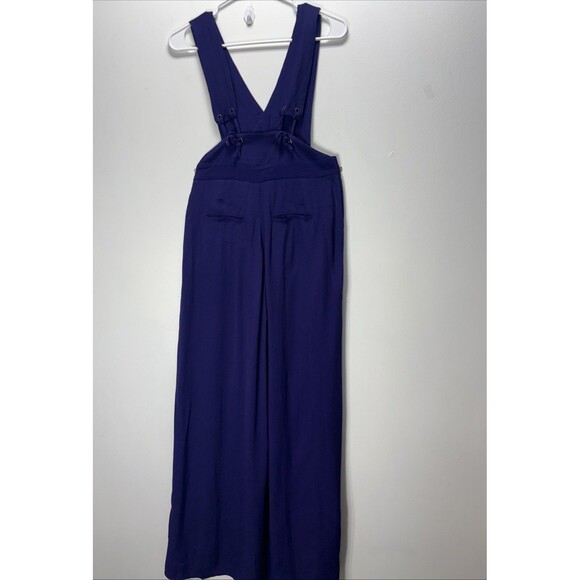 Anthropologie by Maeve Women’s Wide-Leg Jumpsuit blue sz 2 - Picture 13 of 16